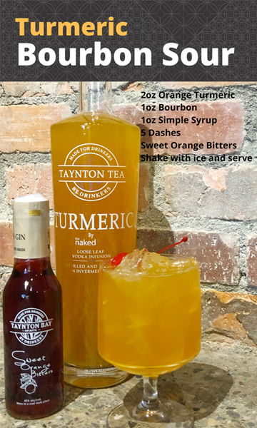 Turmeric Bourbon Sour Recipe [with Taynton Teas]